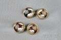 14kt Gold Reversepainted Crystal Cuff Links