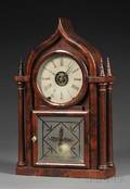Mahogany Ogee Gothic Shelf Clock by Brewster and Ingrahams