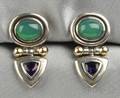 Sterling Silver Gemset Earpendants David Yurman