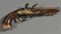 Flintlock Brass Barrel Pistol