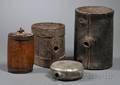 Four Canteens of Various Designs and Materials