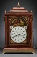 Mahogany QuarterChiming Spanish Market Bracket Clock with Automaton by David Evans