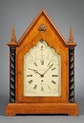 Gothic Oak QuarterChiming Table Clock by Wadham