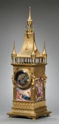 French Brass Mantel Clock