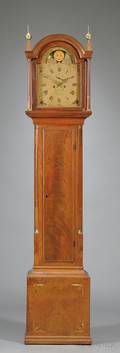 Mahogany Tall Clock by Elnathan Taber
