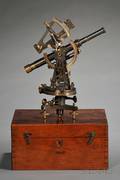 Surveyors Theodolite by L Casella With Burts Patent Solar Attachment
