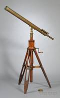 3inch Brass Telescope on Stand by A Bardou
