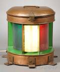 Copper Ships Running Lamp