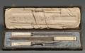 Cased Carving Set with Ivory Scrimshaw Handles