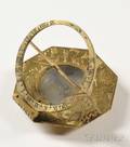 Brass Equinoctial Pocket Sundial by Andreas Volger
