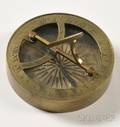 Brass Round Pocket Sundial