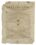 Rare and Historically Important Contemporary Broadside Printing of the Declaration of Independence