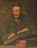 Jaromir Seidl Czechoslovakian b 1893 Portrait of a Jewish Scholar