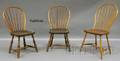 Six Windsor Bowback Side Chairs