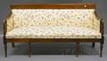 Federalstyle Upholstered Inlaid Mahogany Sofa