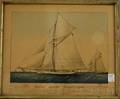 Currier  Ives publishers American 18571907 SLOOP YACHT VOLUNTEER