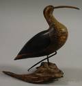 Carved and Painted Curlew Figure