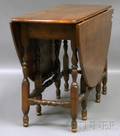 William  Mary Walnut Dropleaf Gateleg Table
