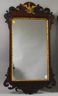 Two Chippendale and Chippendalestyle Partialgilt Mahogany Mirrors
