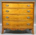 Federalstyle Inlaid Mahogany and Mahogany Veneer Bureau