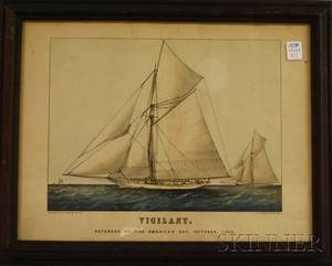 Currier  Ives publishers American 18571907 VIGILANT
