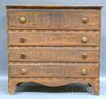 Federal Grainpainted Pine Fourdrawer Bureau