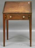 Cherry Slantlid Writing Desk with Tapering Legs