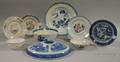 Ten Assorted Chinese Export Porcelain Table Items