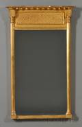 Federal Giltwood and Gesso Tabernacle Mirror