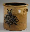 Worcester Cobaltdecorated Threegallon Stoneware Crock