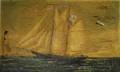 William Pierce Stubbs Oil on Canvas Portrait of a Twomasted Schooner