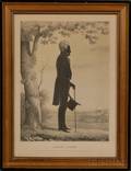 EB  EC Kellogg lithographers Connecticut 19th Century Silhouette of Andrew Jackson