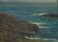 Charles Curtis Allen Oil on Panel Rocky Coastal View