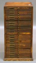 Early 20th Century Oak Twentyfourdrawer WatchmakersJewelers Chest