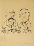 Ben Shahn American 18981969 Portrait of Sacco and Vanzetti