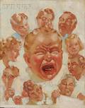 Attributed to Frank Lea American 19041986 Crying Baby Studies