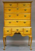 Queen Anne Maple Flattop Highboy