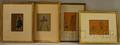 Lot of Four Framed Drawings of Baroque Figures by Charles Constant Hoffbauer American 18751957