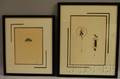 Romain Erte De Tirtoff French 18921990 Lot of Two Works Feathers