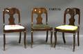 Assembled Set of Nine Empire Mahogany and Mahogany Veneer Dining Chairs