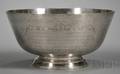 Reproduction Paul Revere Sterling Silver Punch Bowl