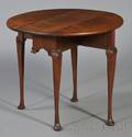 Small Queen Anne Walnut Drop Leaf Tea Table