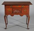 Mahogany and Maple Carved Dressing Table