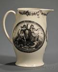 Polychrome Transferdecorated Liverpool Jug