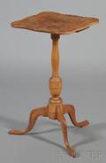 Federal Birch and Maple Tripodbase Candlestand