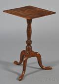 Federal Maple Carved Tripodbase Candlestand