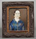 Portrait Miniature of a Young Woman Wearing a Blue Dress