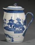 Canton Pattern Porcelain Covered Cider Jug