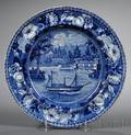 Historical Blue Transferdecorated Plate