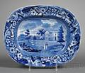 Historical Blue Transferdecorated Platter